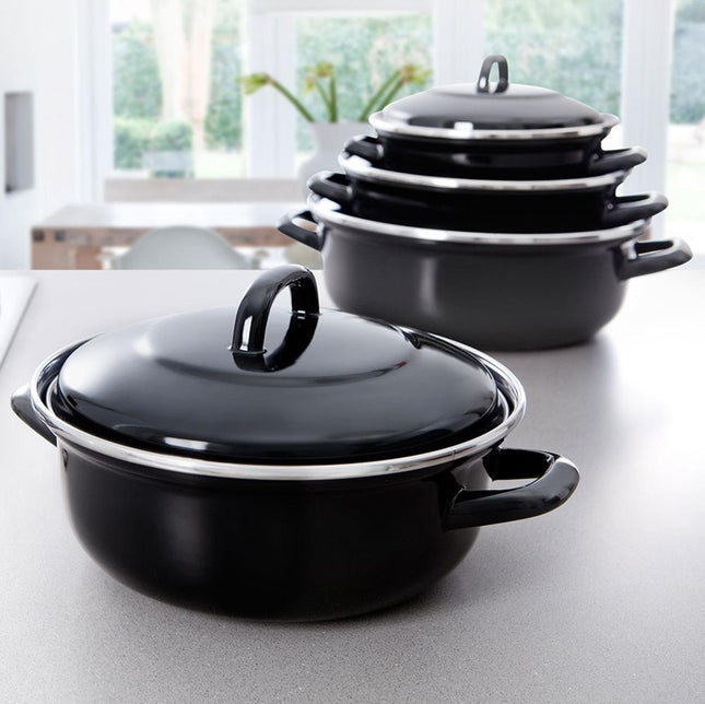 BK Fortalit Braadpan zwart - 5 liter
