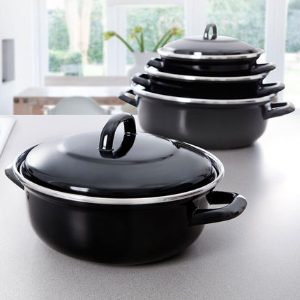BK Fortalit Braadpan zwart - 7,5 liter
