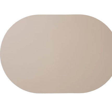 ASA Leather Optic Placemat Oval 33x49,5 cm - stone