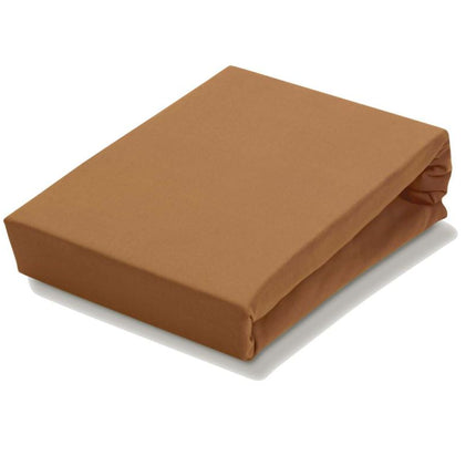 Hoeslaken Vandyck JERSEY SUPREME. Maat: Lits-jumeaux. Kleur: cognac 162