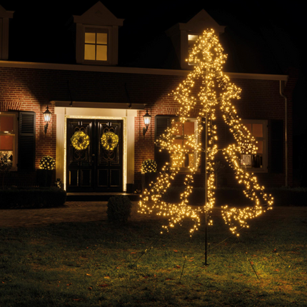 LED boom voor buiten - 300cm - 600 Lampjes - warm wit