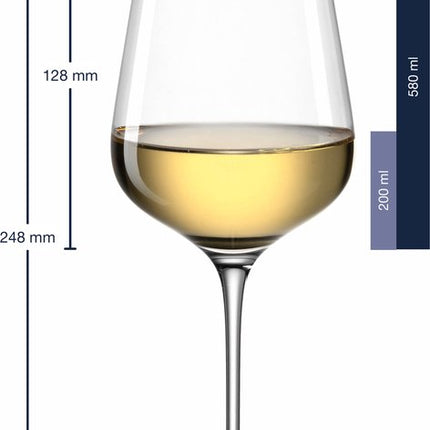 Leonardo Brunelli witte wijnglas 580 ml - 6 stuks