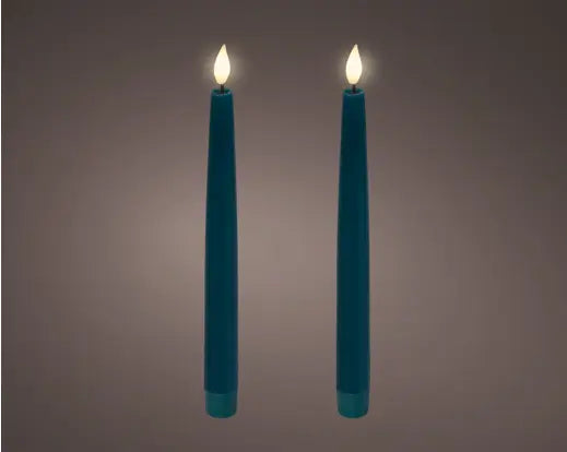 Dinerkaars LED real voor binnen - 2 stuks - 24,5 x 2 cm - Smaragd