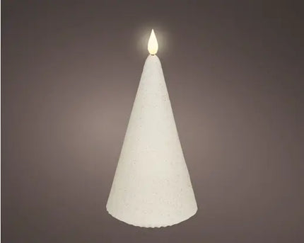 LED kaars voor binnen - Ø8,5 x H19 cm - Off White