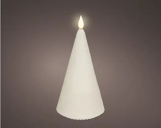 LED kaars voor binnen - Ø8,5 x H19 cm - Off White