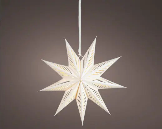 LED Ster voor binnen - 58 cm -  Wit/warm wit