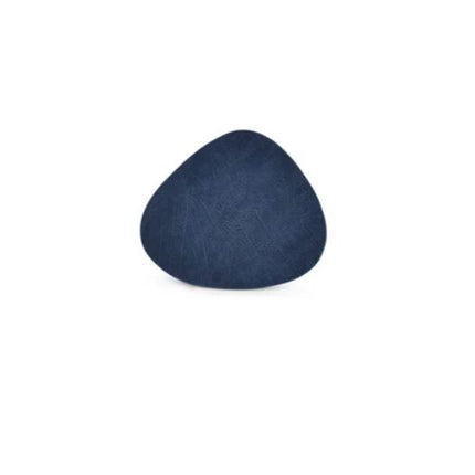 BonBistro Coasters Leather Look Set/4 11x10 cm - blue