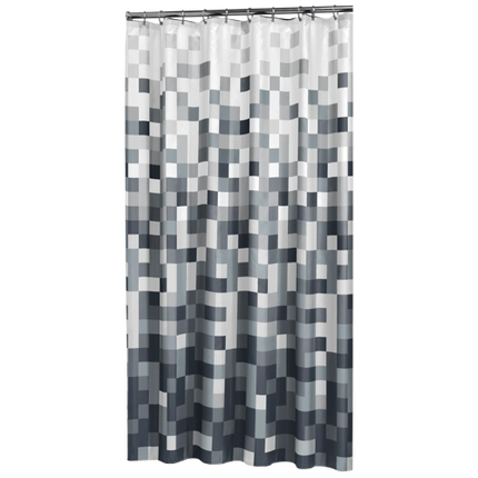 Douchegordijn Pixel 180x200 cm blauw
