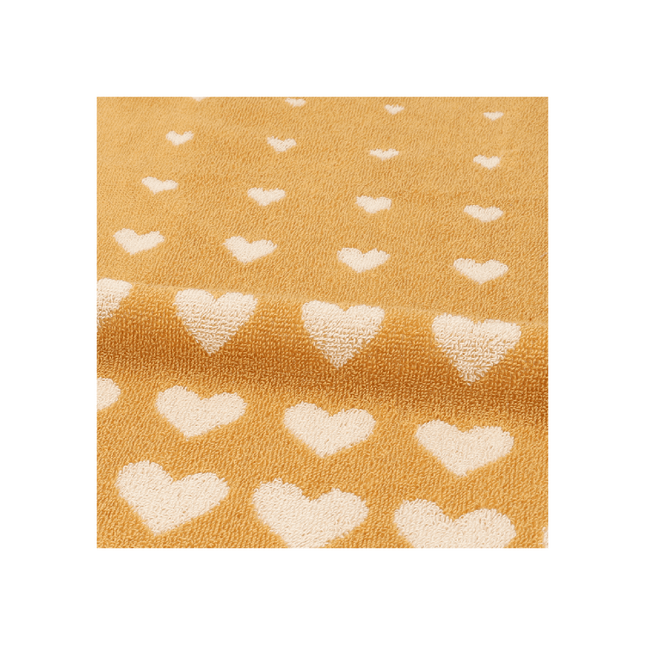 Bunzlau Castle Keukendoek Hearts - Yellow