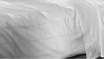 Heckettlane Dekbedovertrek Diamante, satijn 140x200/220 cm, wit