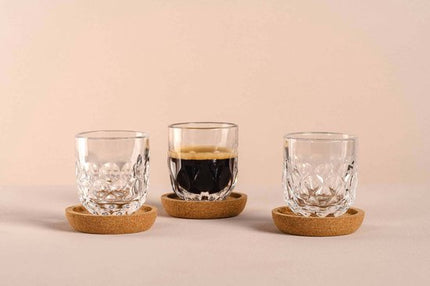 Leonardo Gocce Espresso met onderzetter set/3 - 60 ml