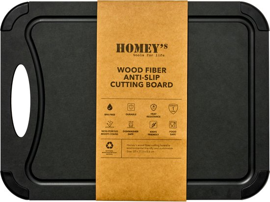 Homey's Snijplank Houtvezel 44x32,5 cm - naturel