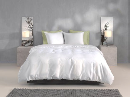 Heckettlane Dekbedovertrek Percalle, Crystal White, 240x200/220 cm