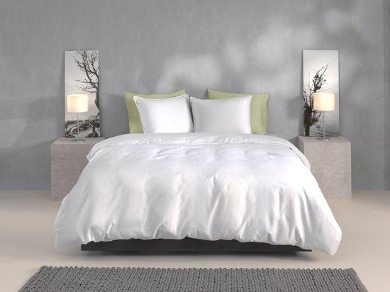 Heckettlane Dekbedovertrek Percalle, Crystal White, 240x200/220 cm