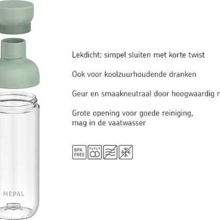 Mepal Waterfles Vita 700 ml - nordic sage
