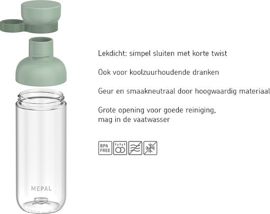 Mepal Waterfles Vita 700 ml - nordic sage