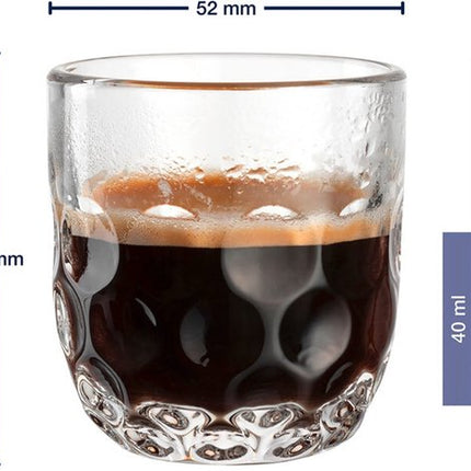 Leonardo Gocce Espresso met onderzetter set/3 - 60 ml