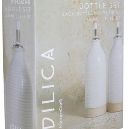 KitchenCraft Olie/Azijnfles Set/2 - 450 ml