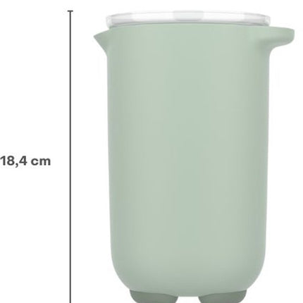 Mepal Chef It Mixbeker met deksel 1000 ml - nordic sage