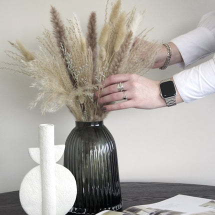 Present Time Candle holder Bubble polyresin - ivory