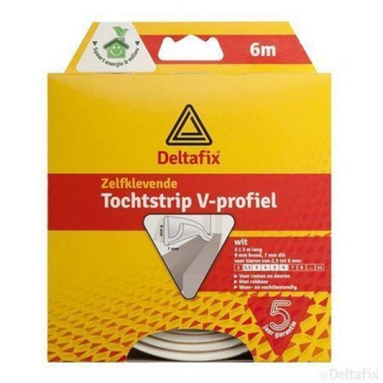 Deltafix Tochtstrip v-profiel