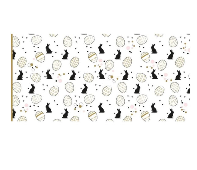 Duni Tafelkleed Bunnies Black - 138x220cm