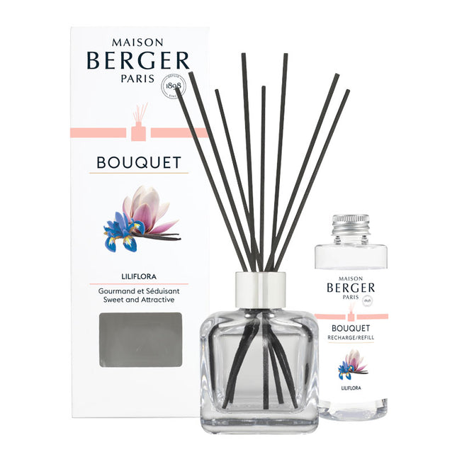 Maison Berger Parfumsticks met sticks Cube 100ml Liliflora
