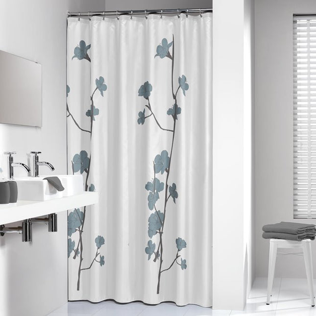 Douchegordijn Orchid 180/200 blauw