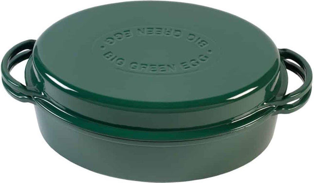Big Green Egg Dutch Oven Oval Green