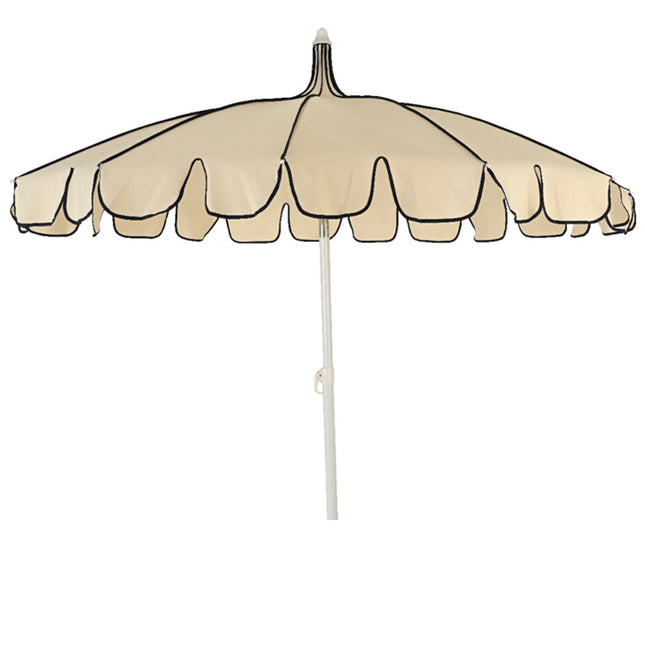 Parasol pagodemodel - Ø 195 cm - wit/blauw
