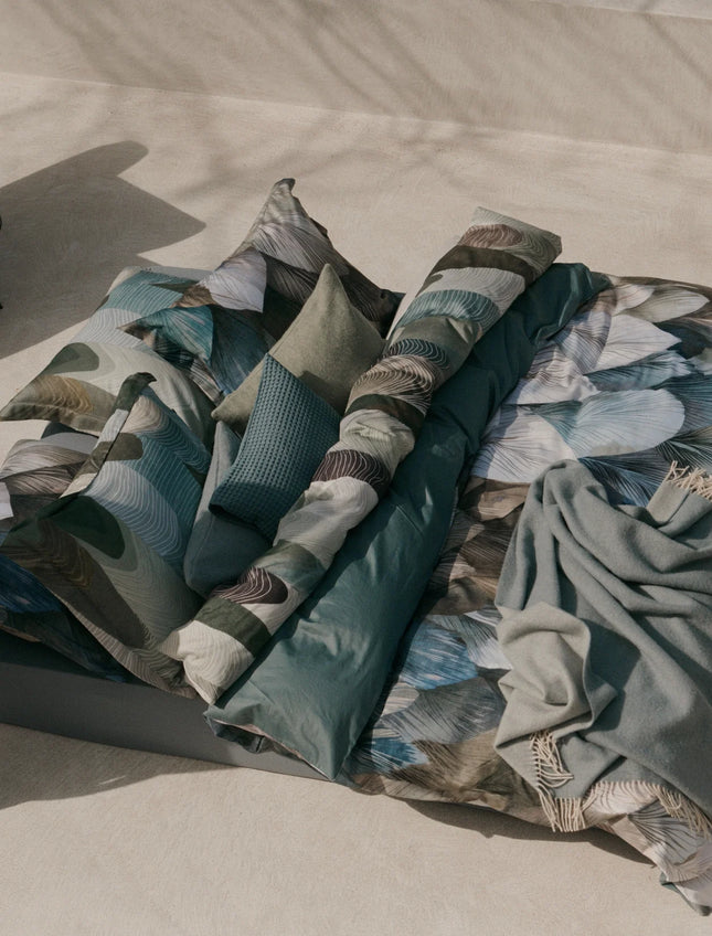 Vandyck Dekbedovertrek Dawnpetal, Blauw/Grijs 140x200/220 cm