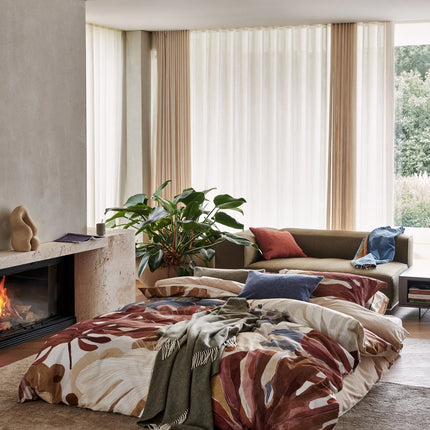 Vandyck Dekbedovertrek Earthbound, Rood/Bruin 140x200/220 cm