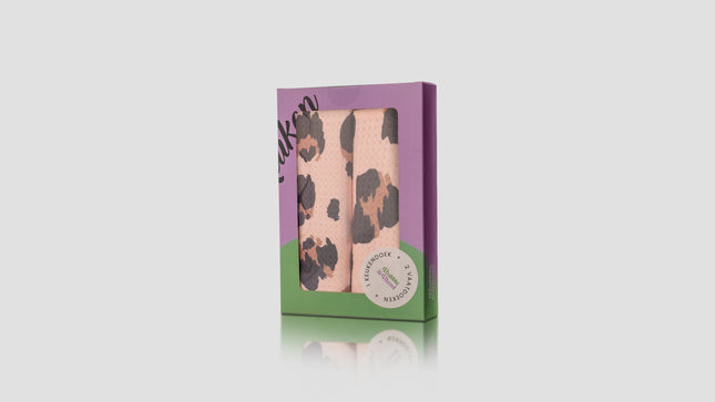 Bubble&Blend cadeauset Keukendoek & Vaatdoek - Cheetah