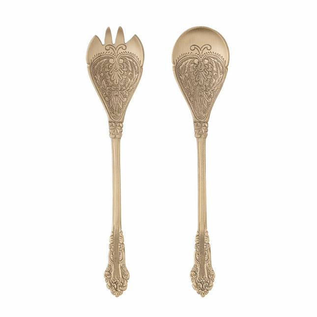 Bloomingville Kalima Salade bestek set/2 brass
