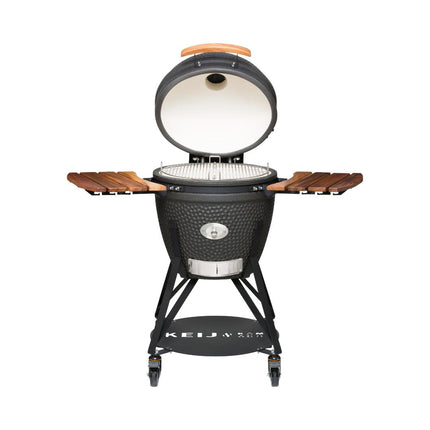 Keij Kamado Legend Large Mat Zwart 21 Inch Walnoot
