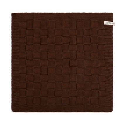 Knit Factory Keukendoek Uni Chocolate