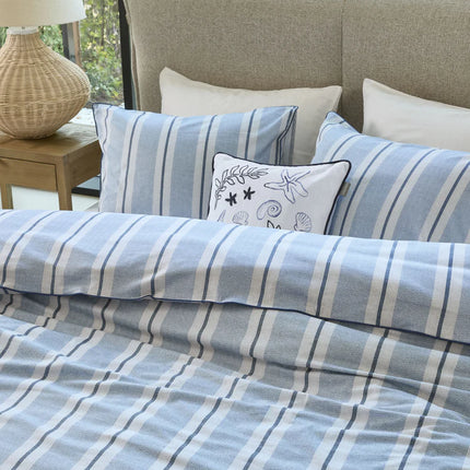 Riviera Maison Dekbedovertrek Silvan Blue 140x200/220 cm