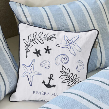 Riviera Maison Dekbedovertrek Silvan Blue 140x200/220 cm